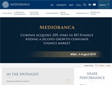 Tablet Screenshot of mediobanca.com